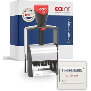 COLOP 2660 Datumstempel mit Text EINGEGANGEN Datum deutsch Abdruck blau/rot im Karton 135867 klein COLOP 2660 Datumstempel mit Text EINGEGANGEN Datum deutsch Abdruck blau/rot im Karton 135867 klein