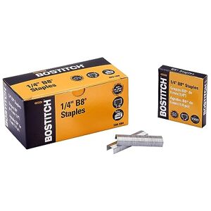 Bostitch B8 PowerCrown Heftklammern, 0,6 cm, insgesamt 10.000 in 10 separaten Boxen mit 1.000 Stück (SB8-10M) Bostitch B8 PowerCrown Heftklammern, 0,6 cm, insgesamt 10.000 in 10 separaten Boxen mit 1.000 Stück (SB8-10M)