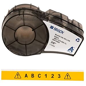 Brady Vinyl-Etiketten für Etikettendrucker M211 & M210 Vinyl-Klebe-Druckeretiketten Industrieetikettenband für Kabel/Namensetiketten Schwarz auf Gelb (9.53mm x 6.40m) M21-375-595-YL Brady Vinyl-Etiketten für Etikettendrucker M211 & M210 Vinyl-Klebe-Druckeretiketten Industrieetikettenband für Kabel/Namensetiketten Schwarz auf Gelb (9.53mm x 6.40m) M21-375-595-YL