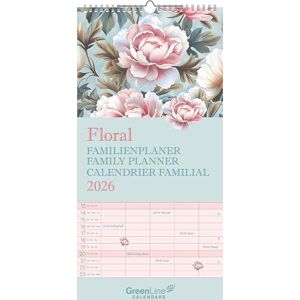 Alpha GreenLine Floral Familienplaner 2026 – Wandkalender 22x45 cm, Familien-Kalender mit 5 Spalten, 12 floralen Monatsblättern, Stundenplänen & nachhaltiger Produktion für Familien und Naturfreunde Alpha GreenLine Floral Familienplaner 2026 – Wandkalender 22x45 cm, Familien-Kalender mit 5 Spalten, 12 floralen Monatsblättern, Stundenplänen & nachhaltiger Produktion für Familien und Naturfreunde