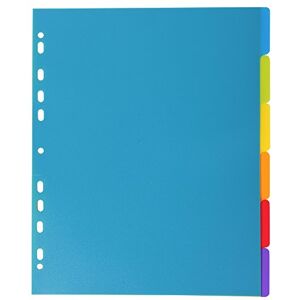 Exacompta 3806E Premium-Register Campus für DIN A4 MAXI aus langlebigem Kunststoff 6-teilig volle Höhe 24 x 29,7 cm vollfarbig 6 Farben mit Indexseite zum selbstgestalten Trennblätter Exacompta 3806E Premium-Register Campus für DIN A4 MAXI aus langlebigem Kunststoff 6-teilig volle Höhe 24 x 29,7 cm vollfarbig 6 Farben mit Indexseite zum selbstgestalten Trennblätter