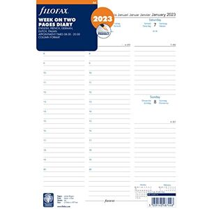 Filofax A4 1 Woche auf 2 Seiten (mehrsprachig)2023 23-68714 White Filofax A4 1 Woche auf 2 Seiten (mehrsprachig)2023 23-68714 White