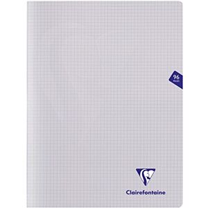 Clairefontaine 393362C Schulheft Mimesys DIN A4+ 24x32 cm, robust mit Umschlag aus PP, 48 Blatt, kariert, 90g, Transparent, 1 Stück Clairefontaine 393362C Schulheft Mimesys DIN A4+ 24x32 cm, robust mit Umschlag aus PP, 48 Blatt, kariert, 90g, Transparent, 1 Stück