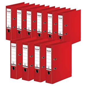 FALKEN Original 10er Pack Chromocolor Premium-Ordner. Made in Germany. Kunststoffbezug außen und innen 8 cm breit DIN A4 rot Ringordner Aktenordner Briefordner Büroordner Plastikordner FALKEN Original 10er Pack Chromocolor Premium-Ordner. Made in Germany. Kunststoffbezug außen und innen 8 cm breit DIN A4 rot Ringordner Aktenordner Briefordner Büroordner Plastikordner