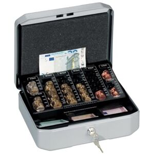 Durable Geldkassette Euroboxx S, mit 2 Schlüsseln, inkl. Zählbrett und Geldscheinfächern, silbergrau, 177857 Durable Geldkassette Euroboxx S, mit 2 Schlüsseln, inkl. Zählbrett und Geldscheinfächern, silbergrau, 177857