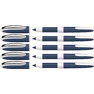 Schneider 183708 One Change Tintenroller (Schreibfarbe: violett, Strichstärke 0,6 mm, Rechts- und Linkshänder) 5 Stück Schneider 183708 One Change Tintenroller (Schreibfarbe: violett, Strichstärke 0,6 mm, Rechts- und Linkshänder) 5 Stück