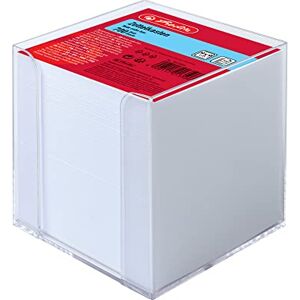 Herlitz befüllter Zettelkasten transparent, 9 x 9 x 9 cm, 700 Blatt, weiß, 1Set Herlitz befüllter Zettelkasten transparent, 9 x 9 x 9 cm, 700 Blatt, weiß, 1Set