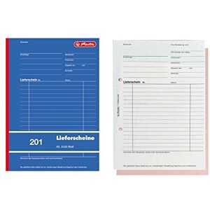 Herlitz 883512 Lieferscheinbuch A5, 2 x 50 Blatt mit Kohlepapier, 10 Stück Herlitz 883512 Lieferscheinbuch A5, 2 x 50 Blatt mit Kohlepapier, 10 Stück