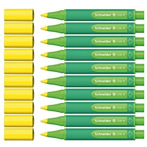 Schneider Link-It Fasermaler (Filzstifte mit 1,0 mm Strichstärke, einfach zusammenstecken und beliebig kombinieren) 10 Stück, Gelb Schneider Link-It Fasermaler (Filzstifte mit 1,0 mm Strichstärke, einfach zusammenstecken und beliebig kombinieren) 10 Stück, Gelb