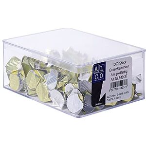 Alco-Albert 540-37 Eckenklammern aus Aluminium, 1000 Stück, gold lackiert Alco-Albert 540-37 Eckenklammern aus Aluminium, 1000 Stück, gold lackiert