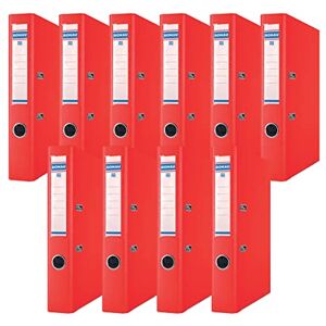 DONAU Premium Ordner Schmal 10er Pack/DIN A4 / 5 cm / 10 Stück/Navy blau/Kunststoffbezug PP/Carton Papier Schlitzordner Büroordner Aktenordner Ringordner/Grünen Punkt, Rot DONAU Premium Ordner Schmal 10er Pack/DIN A4 / 5 cm / 10 Stück/Navy blau/Kunststoffbezug PP/Carton Papier Schlitzordner Büroordner Aktenordner Ringordner/Grünen Punkt, Rot