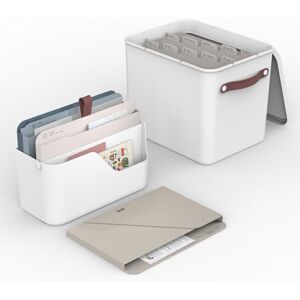 Rotho MYPAPER Set Dokumenten Ablage MY PAPER Plus, Set aus Organizer Dokumente und Ablagesystem mit Register, Kunststoff, weiss mit blauen Mappen Rotho MYPAPER Set Dokumenten Ablage MY PAPER Plus, Set aus Organizer Dokumente und Ablagesystem mit Register, Kunststoff, weiss mit blauen Mappen
