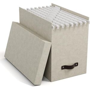 BIGSO BOX OF SWEDEN BIGSO JOHAN Hängeregisterbox A4 – Hängemappenbox mit Deckel und Griff – Schreibtischablage für Hängemappen & Dokumente – Aufbewahrungsbox aus recycelter Faserplatte und Papier – beige BIGSO BOX OF SWEDEN BIGSO JOHAN Hängeregisterbox A4 – Hängemappenbox mit Deckel und Griff – Schreibtischablage für Hängemappen & Dokumente – Aufbewahrungsbox aus recycelter Faserplatte und Papier – beige