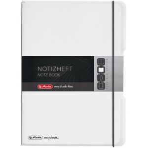 Herlitz 11361425 Notizheft (A4, PP-Wechselcover mit Verschlußgummi, 80 g/m²), Farblos, 80 Blatt Herlitz 11361425 Notizheft (A4, PP-Wechselcover mit Verschlußgummi, 80 g/m²), Farblos, 80 Blatt