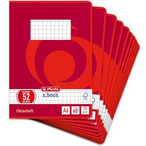 Herlitz 285635 Oktavheft A6, 60 Blatt FSC Mix, Wirbel 10 Stück Herlitz 285635 Oktavheft A6, 60 Blatt FSC Mix, Wirbel 10 Stück