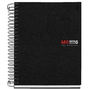 Miquelrius A6 kariertes Notizbuch 5 mm, 150 Blatt con 6 Farbbändern, extraopakes 70 g/m² Papier, robuste Polypropylenumschläge ohne Lochungen, Notebook The Originals, Schwarz Miquelrius A6 kariertes Notizbuch 5 mm, 150 Blatt con 6 Farbbändern, extraopakes 70 g/m² Papier, robuste Polypropylenumschläge ohne Lochungen, Notebook The Originals, Schwarz