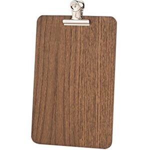 Chalkboards UK , Klemmbrett mit abnehmbarem silberfarbenem Clip, Holz, Holz, dunkle Eiche, A5 (26.2 x 18 x 1cm) Chalkboards UK , Klemmbrett mit abnehmbarem silberfarbenem Clip, Holz, Holz, dunkle Eiche, A5 (26.2 x 18 x 1cm)
