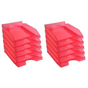 Exacompta 12354D 10er Pack Premium Briefablage Ecotray DIN A4. Ideale Briefkörbe für Ihre Organisation. Robuste und stapelbare Ablagekörbe himbeer transluzent Exacompta 12354D 10er Pack Premium Briefablage Ecotray DIN A4. Ideale Briefkörbe für Ihre Organisation. Robuste und stapelbare Ablagekörbe himbeer transluzent