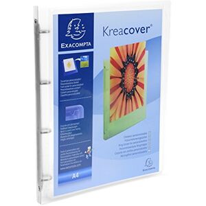 Exacompta 51968E Präsentationshefter KreaCover Kunststoffbezug außen und innen. 4 Ring-Mechanik DIN A4 Rücken 20mm ideal für Angebots- und Unternehmenspräsentationen transparent Exacompta 51968E Präsentationshefter KreaCover Kunststoffbezug außen und innen. 4 Ring-Mechanik DIN A4 Rücken 20mm ideal für Angebots- und Unternehmenspräsentationen transparent