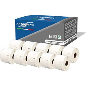 AFTERTECH 10 x 11354 57 x 32 mm Rollen kompatible Klebeetiketten (1000 Etiketten/Rolle = 10000 insgesamt) für Dymo LabelWriter Seiko SLP Etikettiermaschinen Drucker S0722540 10x11354 AFTERTECH 10 x 11354 57 x 32 mm Rollen kompatible Klebeetiketten (1000 Etiketten/Rolle = 10000 insgesamt) für Dymo LabelWriter Seiko SLP Etikettiermaschinen Drucker S0722540 10x11354