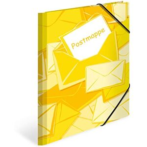Herma Postmappen A4 Gelb Set, 3 Stück, Kinder Juris-Mappen aus Pappe, Sammelmappen mit Motiv, Gummizug, Innenklappen und Innendruck für Jungen und Mädchen Herma Postmappen A4 Gelb Set, 3 Stück, Kinder Juris-Mappen aus Pappe, Sammelmappen mit Motiv, Gummizug, Innenklappen und Innendruck für Jungen und Mädchen