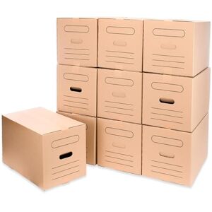 ONLY BOXES Packung mit 10 Kartons für Umzüge, Aufbewahrung, Transport, Box mit Griffen für einfache Handhabung, Maße 50 x 30 x 30 cm, besonders widerstandsfähig, 100% umweltfreundlich ONLY BOXES Packung mit 10 Kartons für Umzüge, Aufbewahrung, Transport, Box mit Griffen für einfache Handhabung, Maße 50 x 30 x 30 cm, besonders widerstandsfähig, 100% umweltfreundlich