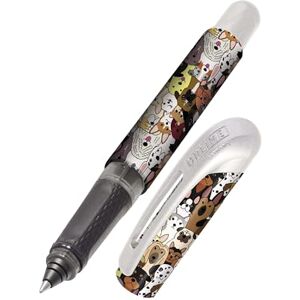 Online Tintenpatronen-Rollerball College Hunde, Stift für Rechtshänder und Linkshänder, ergonomisches Griffstück, hochwertiger Tintenroller, Standard-Tintenpatronen, inkl. Kombipatrone blau Online Tintenpatronen-Rollerball College Hunde, Stift für Rechtshänder und Linkshänder, ergonomisches Griffstück, hochwertiger Tintenroller, Standard-Tintenpatronen, inkl. Kombipatrone blau