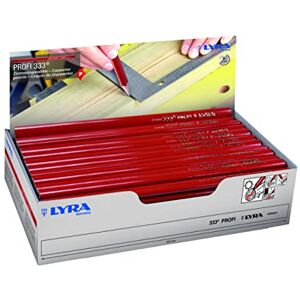 LYRA L4333103, Zimmermannstift 333® oval 30 cm lang, Bleistift in Profi-Ausführung, ideal für Markierungen auf Holz, Display mit 100 Stück LYRA L4333103, Zimmermannstift 333® oval 30 cm lang, Bleistift in Profi-Ausführung, ideal für Markierungen auf Holz, Display mit 100 Stück