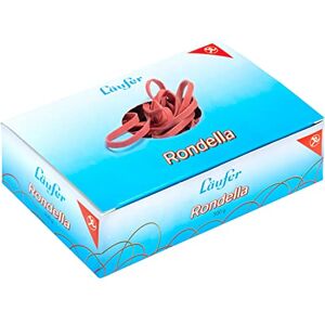 Läufer 51645 Rondella Gummibänder 150 x 4 mm, Durchmesser 100 mm, 4 mm breite Gummiringe, 50 g Schachtel, rot Läufer 51645 Rondella Gummibänder 150 x 4 mm, Durchmesser 100 mm, 4 mm breite Gummiringe, 50 g Schachtel, rot