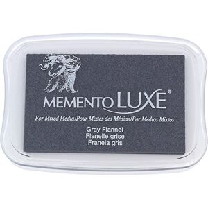 Tsukineko ML-902 Memento Luxe Mixed Media Stempelkissen, Grauer Flannel, Synthetic Material, grau, 9.9 x 6.6 x 1.8 cm, ML000902 Tsukineko ML-902 Memento Luxe Mixed Media Stempelkissen, Grauer Flannel, Synthetic Material, grau, 9.9 x 6.6 x 1.8 cm, ML000902