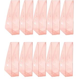 OFFICER PRODUCTS Stehsammler Modernes Design/ 10 Stück / A4 Farbe: Rot Transparent/Hart-Kunststoff/Durchbrochen/Schreibtisch-Organizer für Zeitschriften/Bruchsicher OFFICER PRODUCTS Stehsammler Modernes Design/ 10 Stück / A4 Farbe: Rot Transparent/Hart-Kunststoff/Durchbrochen/Schreibtisch-Organizer für Zeitschriften/Bruchsicher