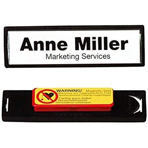 Durable Namensschild Clip-Card (mit Magnet, 17 x 67 mm) Packung à 25 Stück, schwarz, 813201 Durable Namensschild Clip-Card (mit Magnet, 17 x 67 mm) Packung à 25 Stück, schwarz, 813201