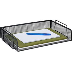 Relaxdays Dokumentenablage, stapelbare Briefablage, Mesh, HBT: 8,5 x 36 x 25 cm, horizontale A4 Ablage, Metall, schwarz Relaxdays Dokumentenablage, stapelbare Briefablage, Mesh, HBT: 8,5 x 36 x 25 cm, horizontale A4 Ablage, Metall, schwarz