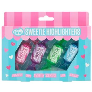 Tinc Duftende Sweetie Textmarker Bonbonförmige Marker mit Reißverschlussetui Kreatives Schreibwaren-Accessoire für Schule und Büro Mehrfarbig 4er Set Tinc Duftende Sweetie Textmarker Bonbonförmige Marker mit Reißverschlussetui Kreatives Schreibwaren-Accessoire für Schule und Büro Mehrfarbig 4er Set