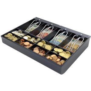 ACROPAQ Kasseneinsatz Kompatibel mit allen 33 cm breiten Kassenschublade, 4 Münz- und 8 Scheinfächer Schwarz BSIT335 ACROPAQ Kasseneinsatz Kompatibel mit allen 33 cm breiten Kassenschublade, 4 Münz- und 8 Scheinfächer Schwarz BSIT335