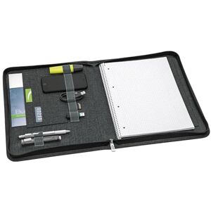 WEDO A4 Schreibmappe mit Reißverschluss – universelle Writing Case & Organizer – Einschub von vier Seiten (auch für Linkshänder) – zahlreiche Fächer & Stifthalter – Polyester, grau WEDO A4 Schreibmappe mit Reißverschluss – universelle Writing Case & Organizer – Einschub von vier Seiten (auch für Linkshänder) – zahlreiche Fächer & Stifthalter – Polyester, grau