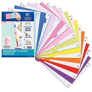 Oxford Strongline Aktenordner, 4 Ringe, blickdicht, Kunststoff, 10 Positionen, 4 Bohrer, 10 Farben Oxford Strongline Aktenordner, 4 Ringe, blickdicht, Kunststoff, 10 Positionen, 4 Bohrer, 10 Farben