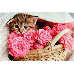 Kangaro Schreibunterlage Katze rutschfest 38x58cm mit zwei Einstecktaschen, für Kinder-, Jugend- und Arbeitszimmer, K-0014D118 Kangaro Schreibunterlage Katze rutschfest 38x58cm mit zwei Einstecktaschen, für Kinder-, Jugend- und Arbeitszimmer, K-0014D118