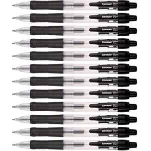 OFFICER PRODUCTS DONAU Druck-Gelschreiber Kugelschreiber Druckkugelschreiber Classic/Farbe: Schwarz/ 12 Stück (12er Pack)/ Strichstärke: 0,25 mm Kugeldurchmesser: 0,5 mm/Soft Feel Grip OFFICER PRODUCTS DONAU Druck-Gelschreiber Kugelschreiber Druckkugelschreiber Classic/Farbe: Schwarz/ 12 Stück (12er Pack)/ Strichstärke: 0,25 mm Kugeldurchmesser: 0,5 mm/Soft Feel Grip