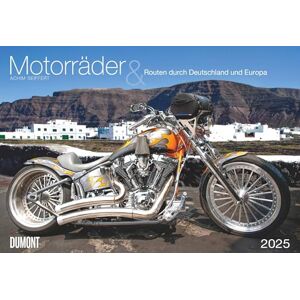 DUMONT Motorräder & Routen 2025 Broschürenkalender, 42x29cm, Wandkalender mit Abbildungen verschiedener Bikes, mit Routen durch Deutschland und Europa, Schulferientabelle DUMONT Motorräder & Routen 2025 Broschürenkalender, 42x29cm, Wandkalender mit Abbildungen verschiedener Bikes, mit Routen durch Deutschland und Europa, Schulferientabelle