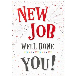 Piccadilly Greetings Moderne Glückwunschkarte zum neuen Job Well Done – 17,8 x 12,7 cm Piccadilly Greetings Moderne Glückwunschkarte zum neuen Job Well Done – 17,8 x 12,7 cm
