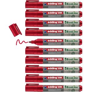 edding 28 Ecoline Whiteboardmarker rot 10 Whiteboard Stifte Rundspitze 1,5-3 mm Boardmarker abwischbar Whiteboard, Flipchart, Magnettafel, Pinnwand, Memoboard Sketchnotes nachfüllbar edding 28 Ecoline Whiteboardmarker rot 10 Whiteboard Stifte Rundspitze 1,5-3 mm Boardmarker abwischbar Whiteboard, Flipchart, Magnettafel, Pinnwand, Memoboard Sketchnotes nachfüllbar