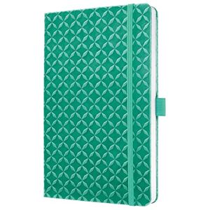 Sigel JN133 Notizbuch A5 liniert mintgrün, Tagebuch Jolie, Hardcover, Gummiband, Stifteschlaufe, Einstecktasche, aus nachhaltigem Papier Sigel JN133 Notizbuch A5 liniert mintgrün, Tagebuch Jolie, Hardcover, Gummiband, Stifteschlaufe, Einstecktasche, aus nachhaltigem Papier
