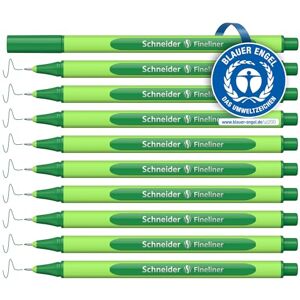 Schneider Line-Up Fineliner (Strichstärke 0,4 mm, aus biobasiertem Kunststoff, ausgezeichnet mit Der blaue Engel) 10 Stück, blackforest-green Schneider Line-Up Fineliner (Strichstärke 0,4 mm, aus biobasiertem Kunststoff, ausgezeichnet mit Der blaue Engel) 10 Stück, blackforest-green