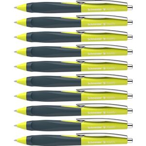 Schneider 135343 Haptify Kugelschreiber (Strichstärke M, Schreibfarbe: blau) 10er Pack, gelb-deep ocean Schneider 135343 Haptify Kugelschreiber (Strichstärke M, Schreibfarbe: blau) 10er Pack, gelb-deep ocean
