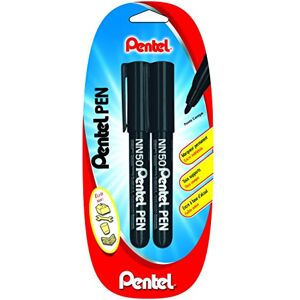 Pentel NN50 Permanent-Marker, dokumentenecht, schwarz, 2 Stück Pentel NN50 Permanent-Marker, dokumentenecht, schwarz, 2 Stück