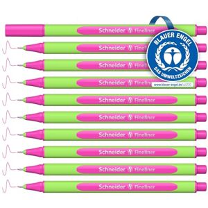 Schneider Line-Up Fineliner (Strichstärke 0,4 mm, aus biobasiertem Kunststoff, ausgezeichnet mit Der blaue Engel) 10 Stück, fashion-pink Schneider Line-Up Fineliner (Strichstärke 0,4 mm, aus biobasiertem Kunststoff, ausgezeichnet mit Der blaue Engel) 10 Stück, fashion-pink