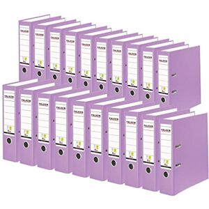 FALKEN Original 20er Pack PP-Color Kunststoff-Ordner. Made in Germany. 8 cm breit DIN A4 flieder Ringordner Vegan Aktenordner Briefordner Büroordner Plastikordner Schlitzordner FALKEN Original 20er Pack PP-Color Kunststoff-Ordner. Made in Germany. 8 cm breit DIN A4 flieder Ringordner Vegan Aktenordner Briefordner Büroordner Plastikordner Schlitzordner