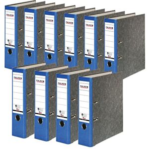 FALKEN Original 10er Pack Recycling-Ordner Wolkenmarmor. Made in Germany. 8 cm breit DIN A4 blauer Rücken Ringordner Aktenordner Briefordner Büroordner Pappordner CO2-Neutral Blauer Engel FALKEN Original 10er Pack Recycling-Ordner Wolkenmarmor. Made in Germany. 8 cm breit DIN A4 blauer Rücken Ringordner Aktenordner Briefordner Büroordner Pappordner CO2-Neutral Blauer Engel
