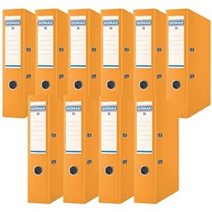 DONAU Premium Ordner Breit 10er Pack/DIN A4 / 7,5 cm / 10 Stück/Orange/Kunststoffbezug PP/Carton Papier Schlitzordner Büroordner Aktenordner Ringordner/Grünen Punkt DONAU Premium Ordner Breit 10er Pack/DIN A4 / 7,5 cm / 10 Stück/Orange/Kunststoffbezug PP/Carton Papier Schlitzordner Büroordner Aktenordner Ringordner/Grünen Punkt